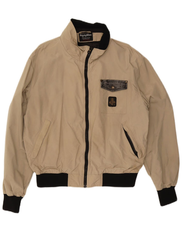 Męska kurtka przeciwdeszczowa Refrigiwear Bomber UK 42 2XL Beżowy blok kolorów