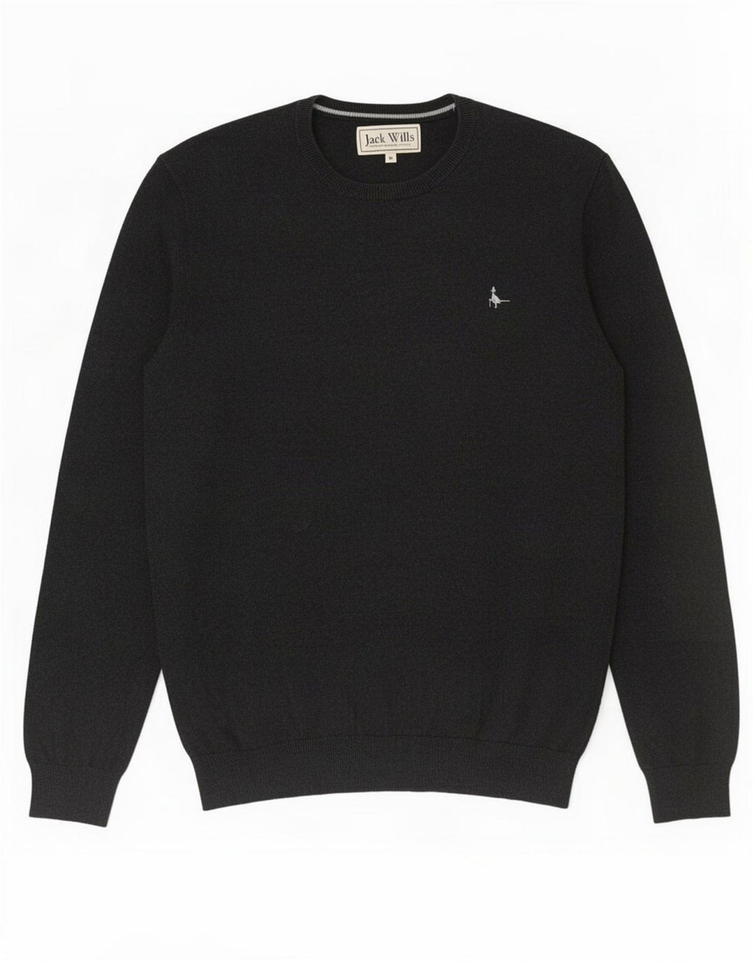 Męski sweter z okrągłym dekoltem Jack Wills, średnioszary, bawełniany
