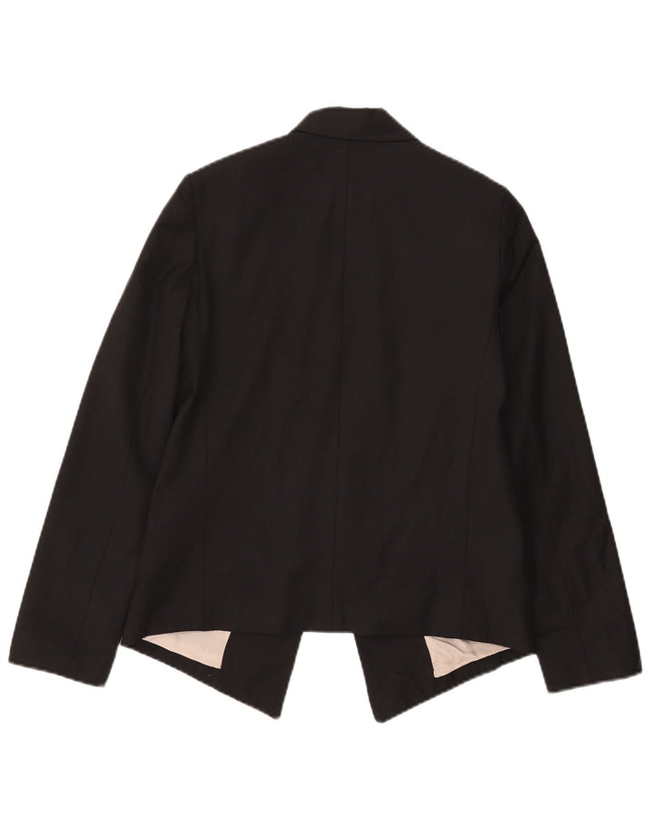 Damska otwarta marynarka Topshop UK 8, mała, czarna, poliester