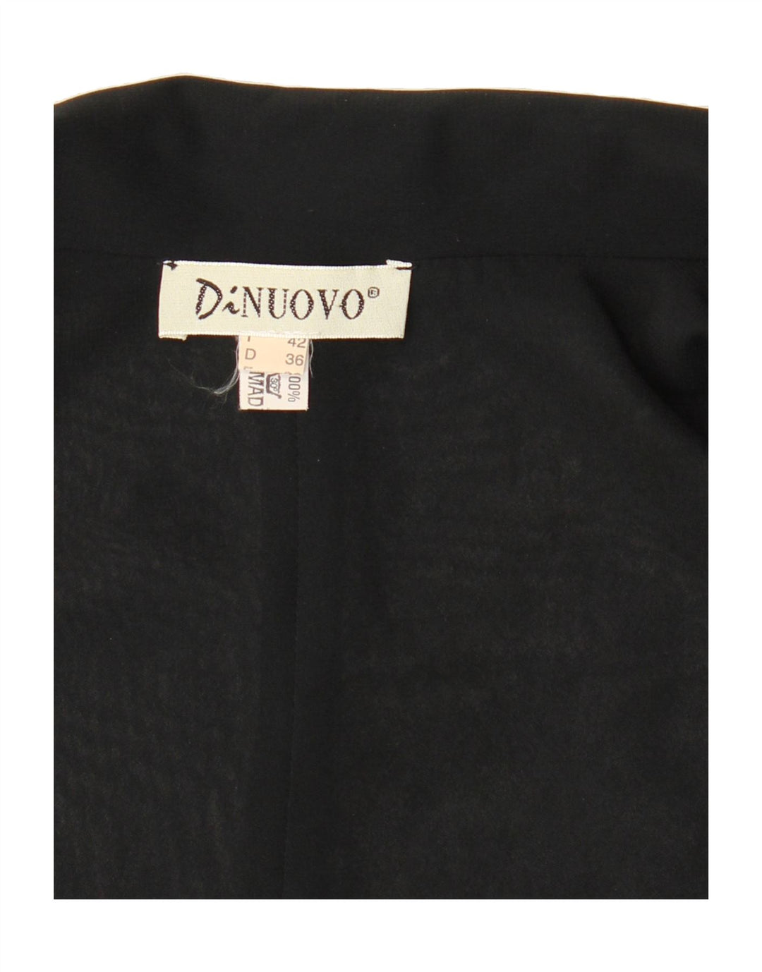 VINTAGE Womens Crop Sleeveless Blouse Top EU 42 Large Black Polyester Vintage Vintage and Second-Hand Vintage from Messina Hembry 