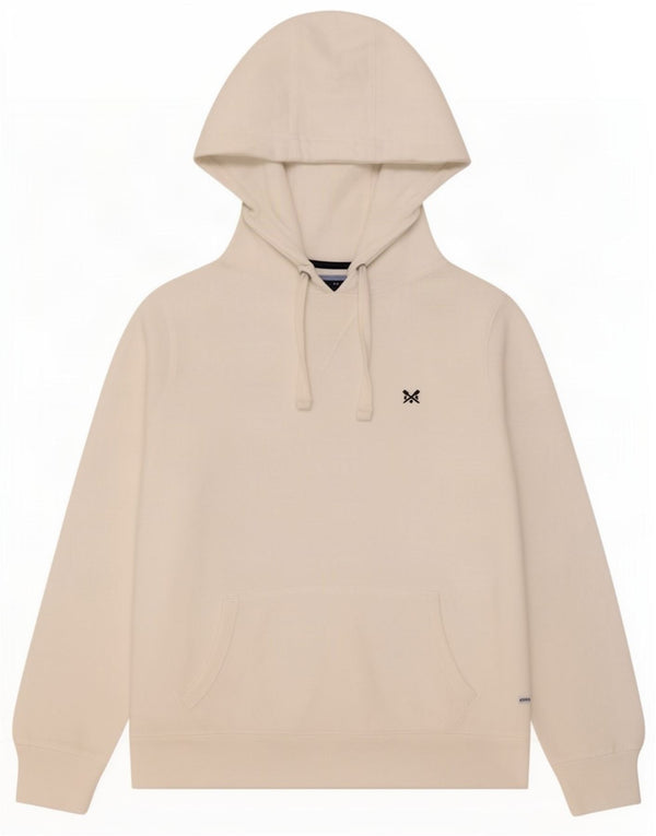 Crew Clothing Damski sweter z kapturem UK 14, duży, biały, bawełniany