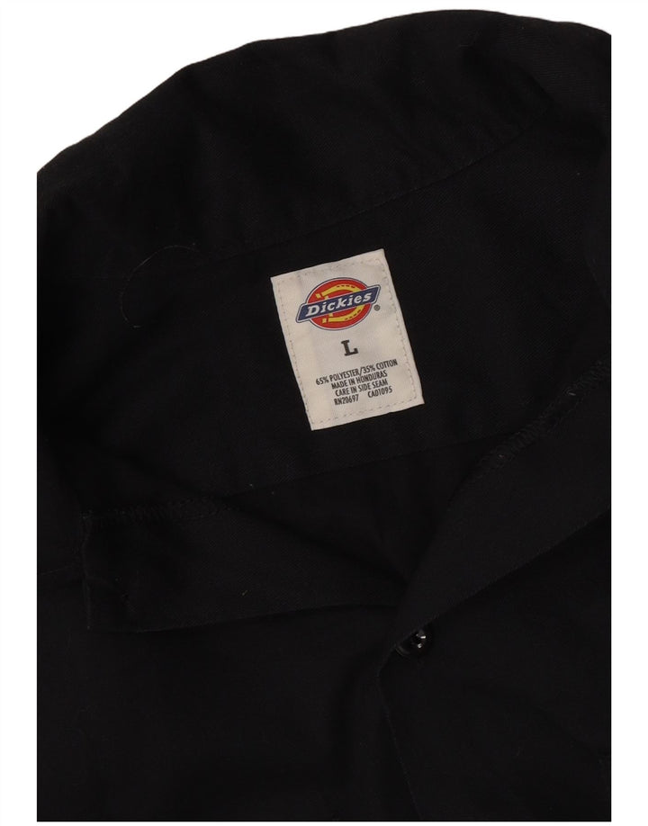 Męska koszula z krótkim rękawem DICKIES z grafiką, duża, czarna, bawełniana