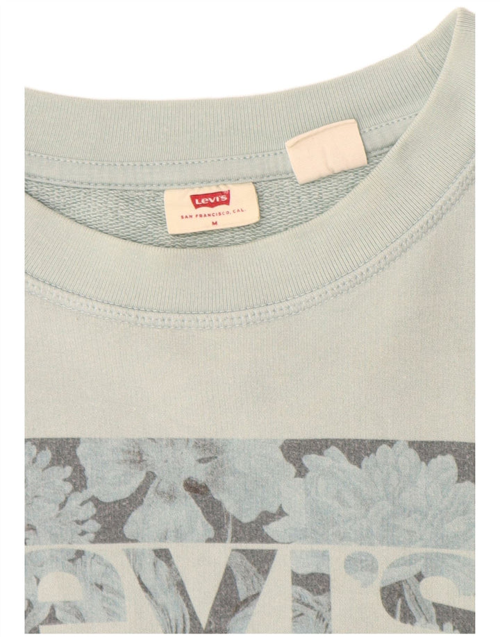 Damska bluza Levi's z grafiką, UK 14, średnia turkusowa bawełna