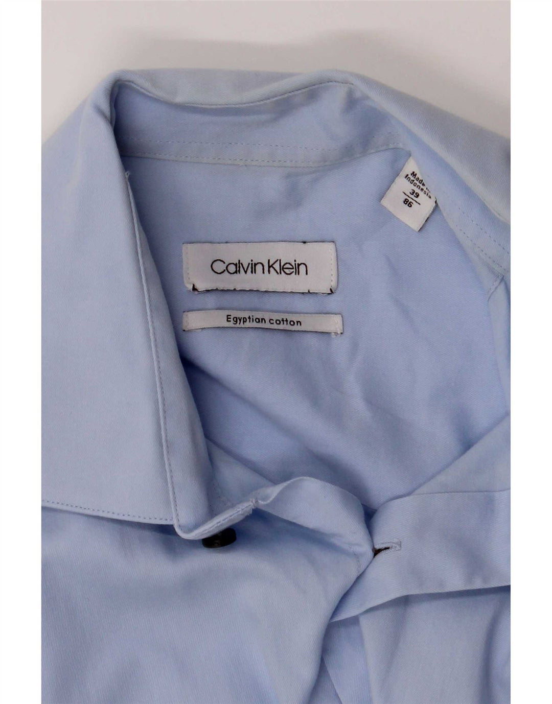 Koszula męska Calvin Klein, rozmiar 39, średnia niebieska, bawełniana
