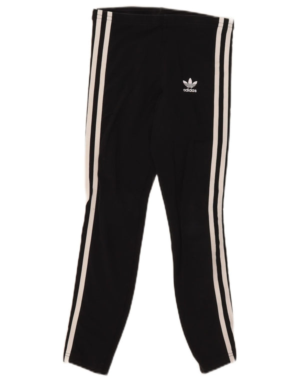 Legginsy Adidas Dziewczęce 9-10 Lat Czarne Bawełniane