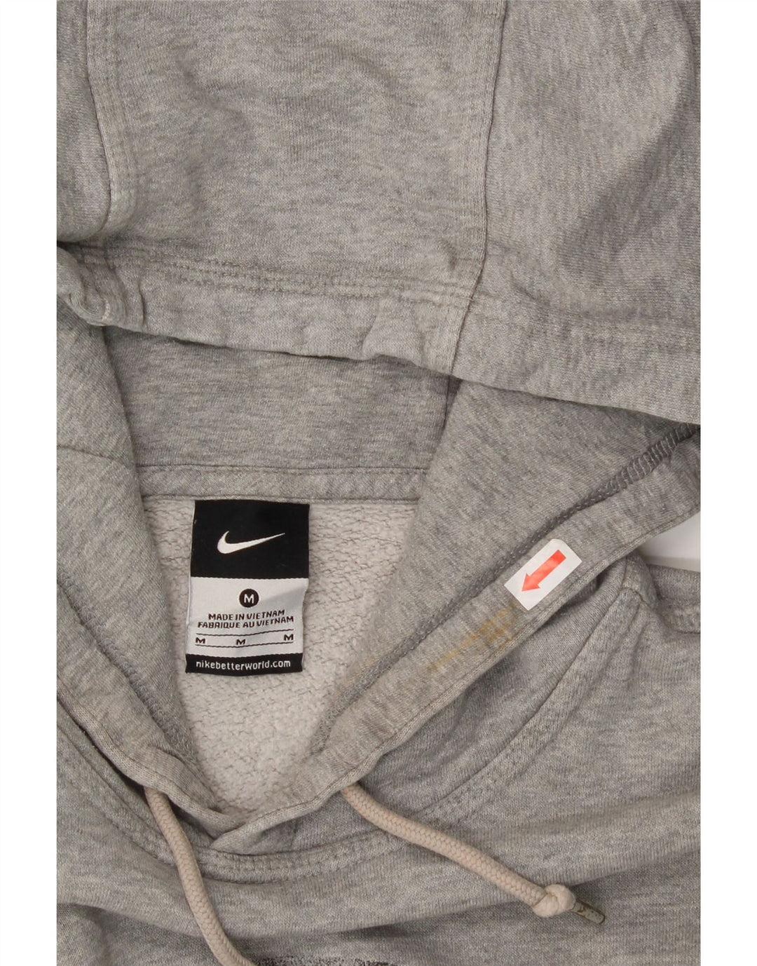 NIKE Mens Graphic Hoodie Jumper Medium Grey Cotton Vintage Nike and Second-Hand Nike from Messina Hembry 