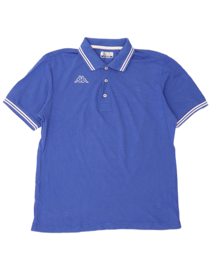 Męska koszulka polo Kappa, duża niebieska