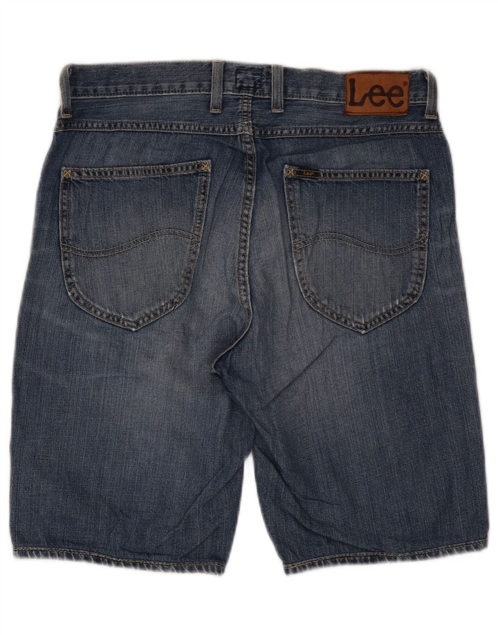Męskie krótkie spodenki jeansowe Lee z 5 kieszeniami W30, średnioniebieskie, bawełniane