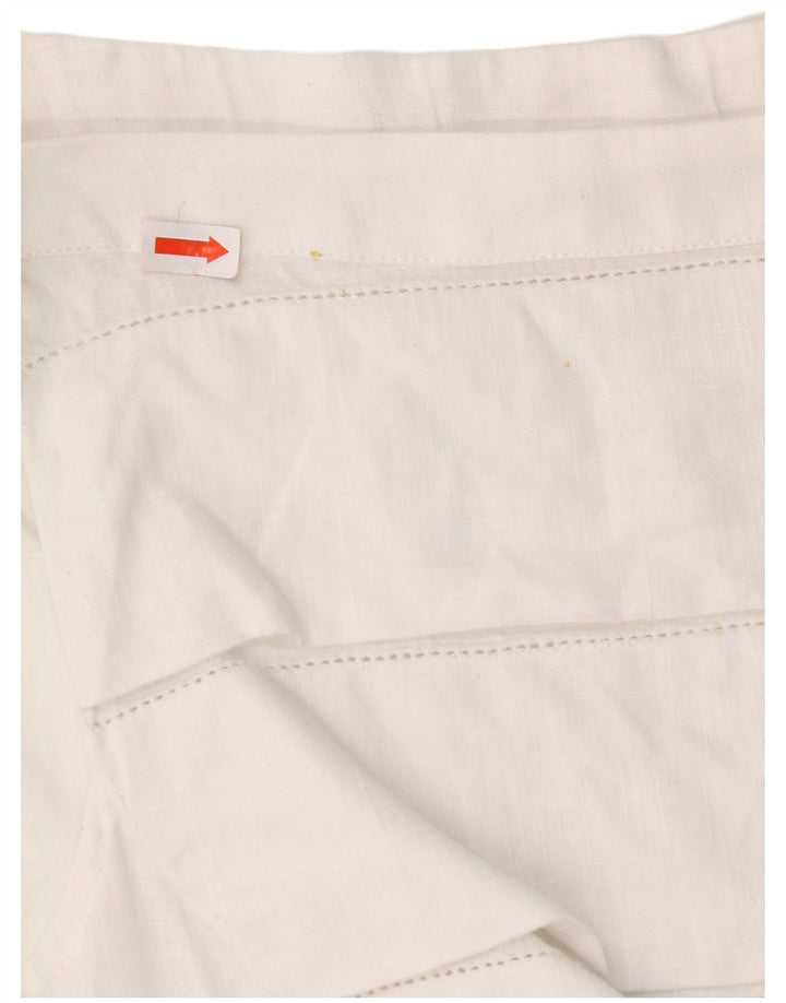 Damska bluzka bez rękawów NARACAMICIE UK 8 Small White