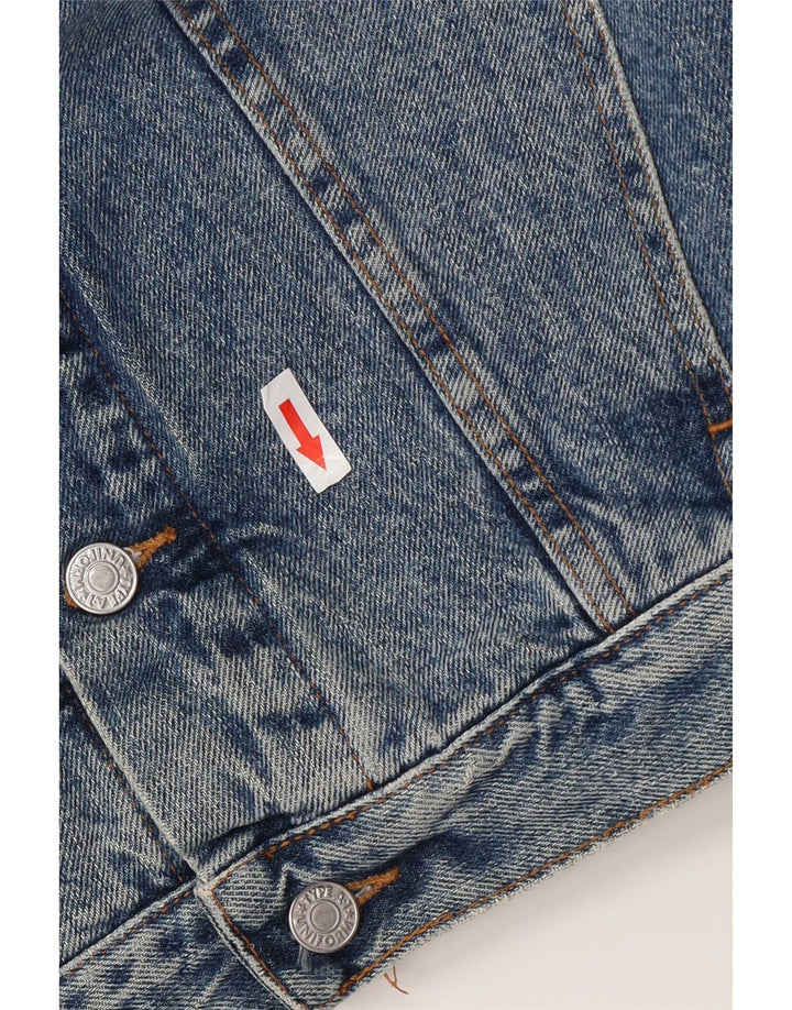 Uniformowa męska kurtka dżinsowa UK 38 Medium Blue Cotton