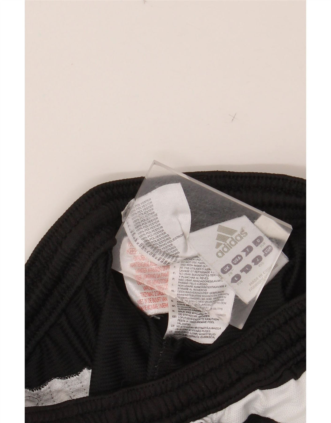 Chłopięce spodenki sportowe ADIDAS 12-13 lat, czarny poliester z blokami kolorów