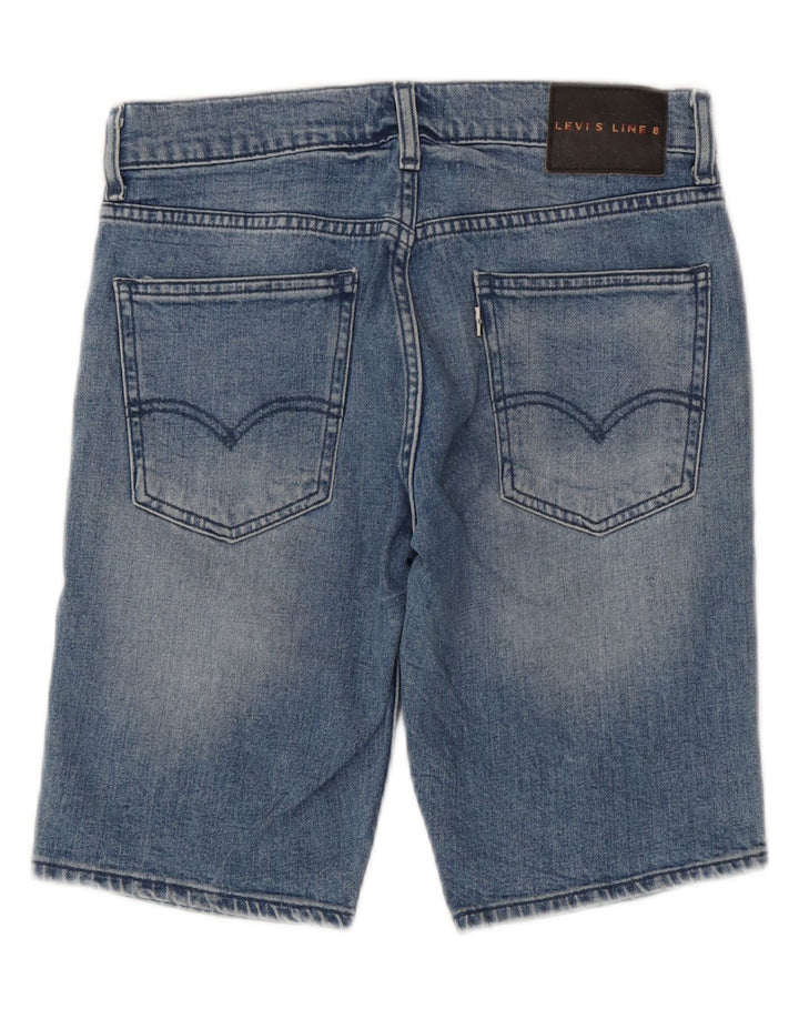Damskie spodenki jeansowe Levi's Line 8 W28 Średnioniebieskie bawełniane