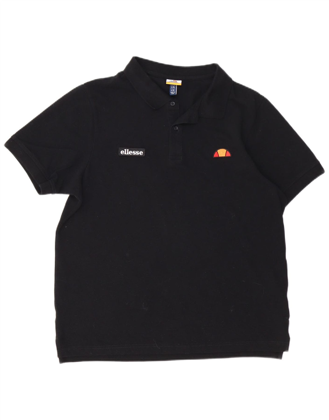 Męska koszulka polo XL ELLESSE XL, czarna, bawełniana
