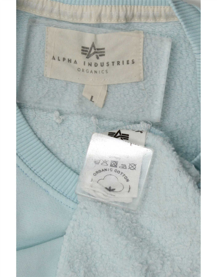 Bluza męska Alpha Industries, duża, niebieska