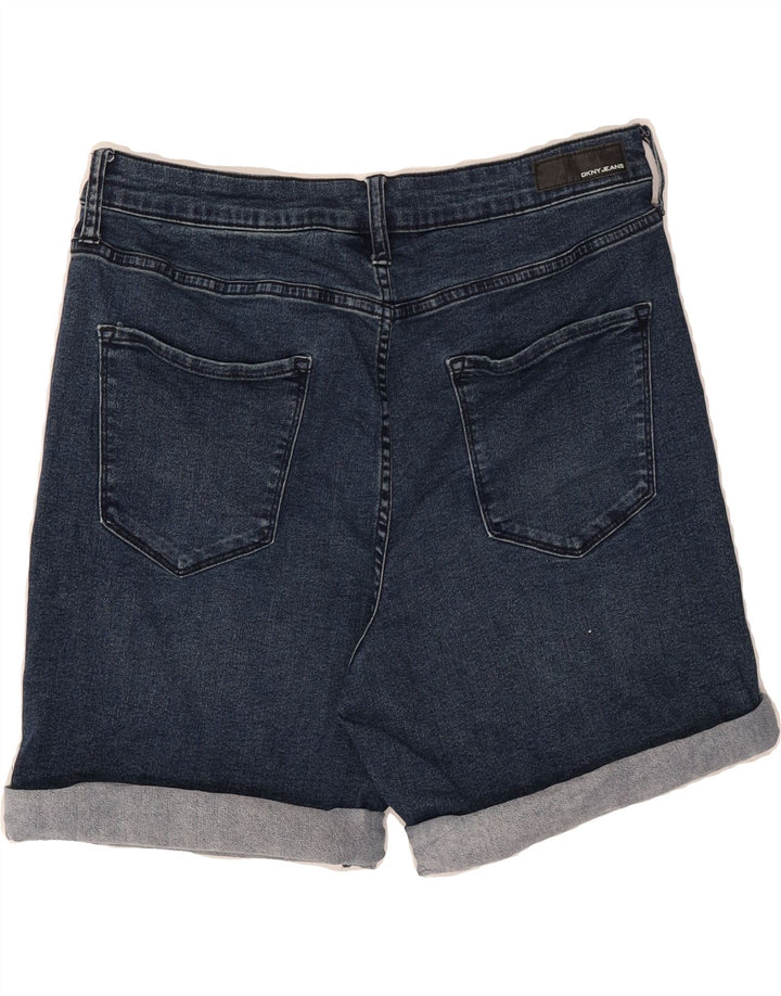 DKNY Womens Denim Shorts US 10 Large W30 Blue Cotton Vintage Dkny and Second-Hand Dkny from Messina Hembry 