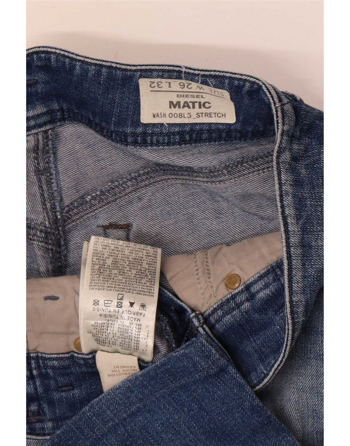 Damskie jeansy Diesel Matic Slim W26 L28 Niebieskie bawełniane