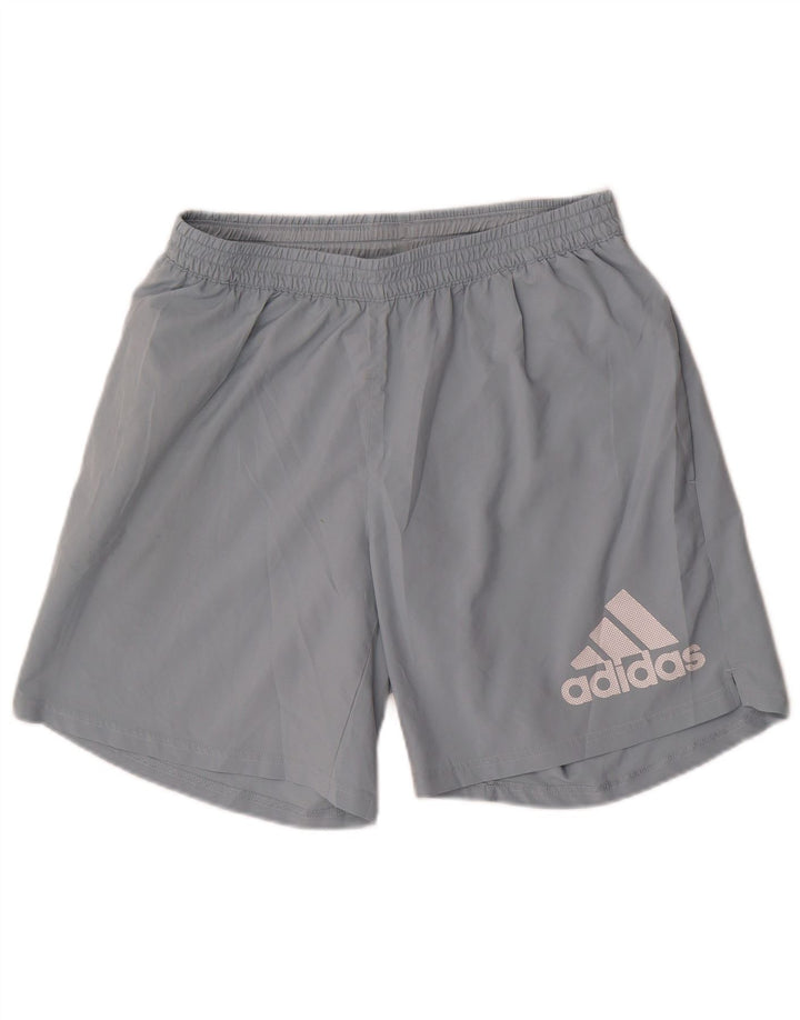 Męskie spodenki sportowe Adidas Graphic, duże, niebieskie, poliestrowe