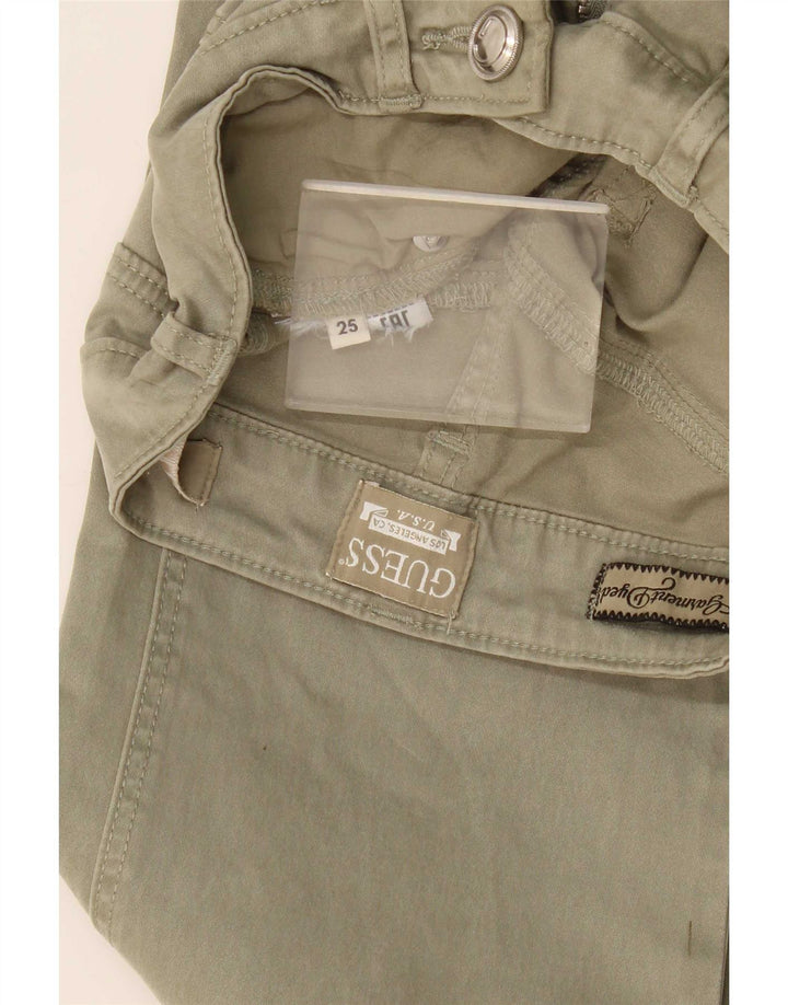 Jeansy damskie Guess Bootcut W25 L31 z wysokim stanem, zielone