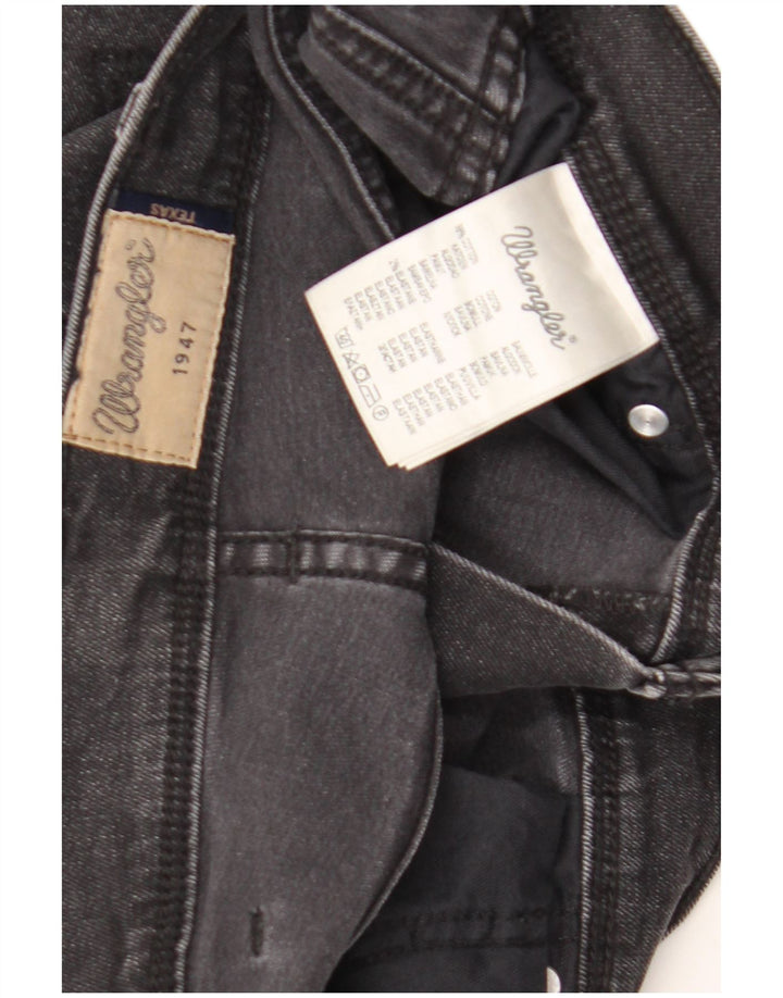 Męskie jeansy Wrangler Texas Stretch Straight W34 L32 Czarne bawełniane