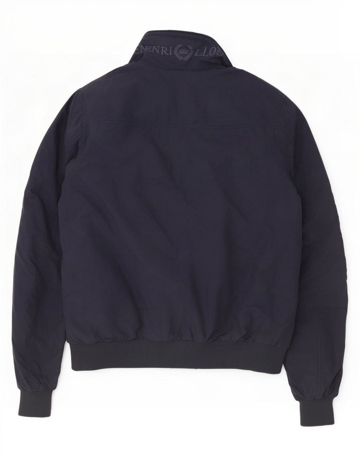 Męska kurtka bomber Henri Lloyd Graphic UK 40, duża, granatowa, nylonowa