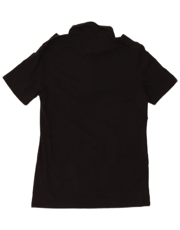 Męska wojskowa koszulka polo Guess UK 34 XS, czarna, bawełniana