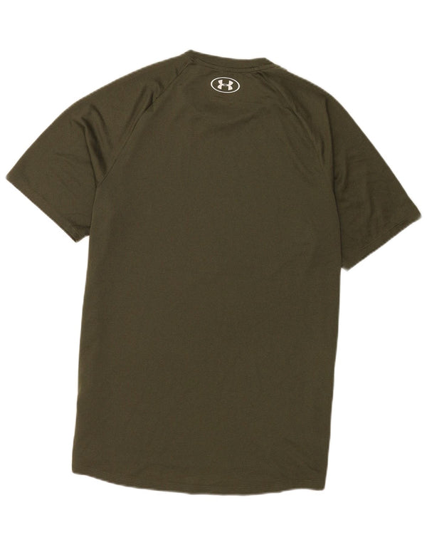 Under Armour Męski T-shirt Top, średni, khaki, poliester