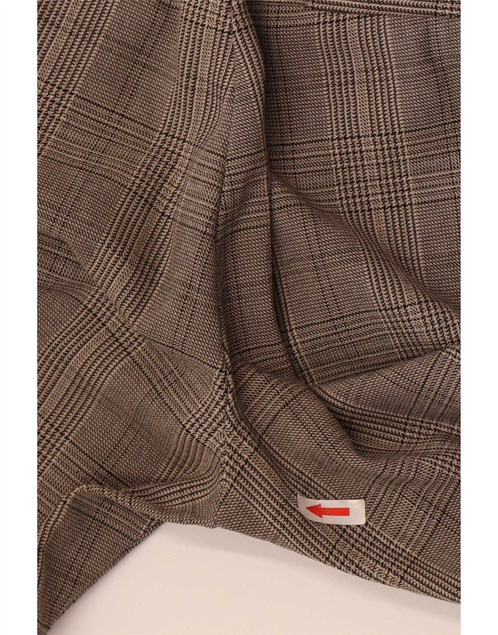 Spodnie damskie Zara Slim Chino, małe W26 L25, szara krata