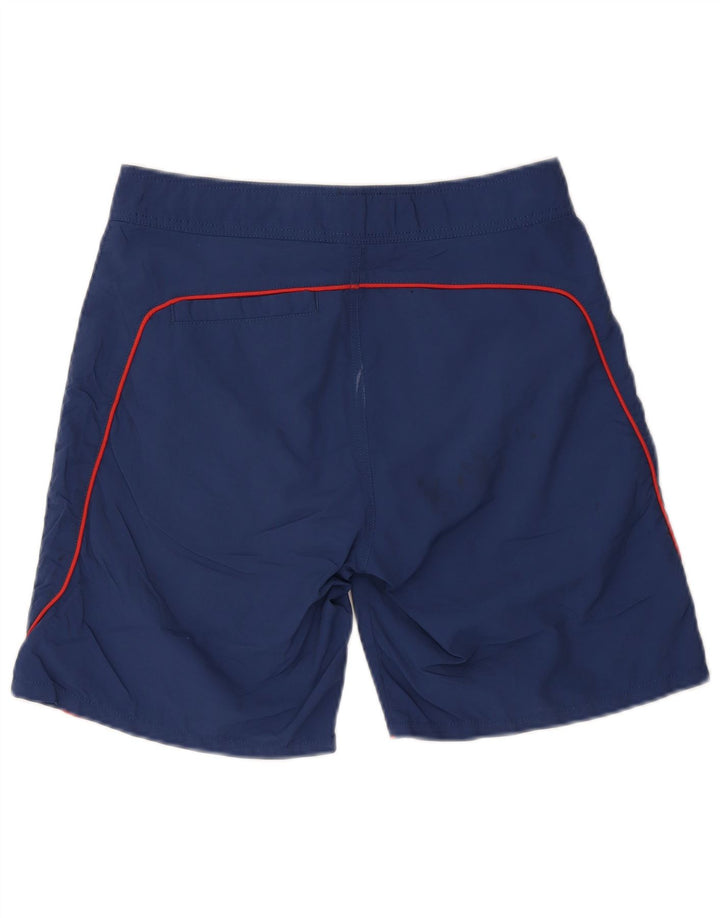 Męskie spodenki kąpielowe Woolrich Graphic, średni granatowy nylon
