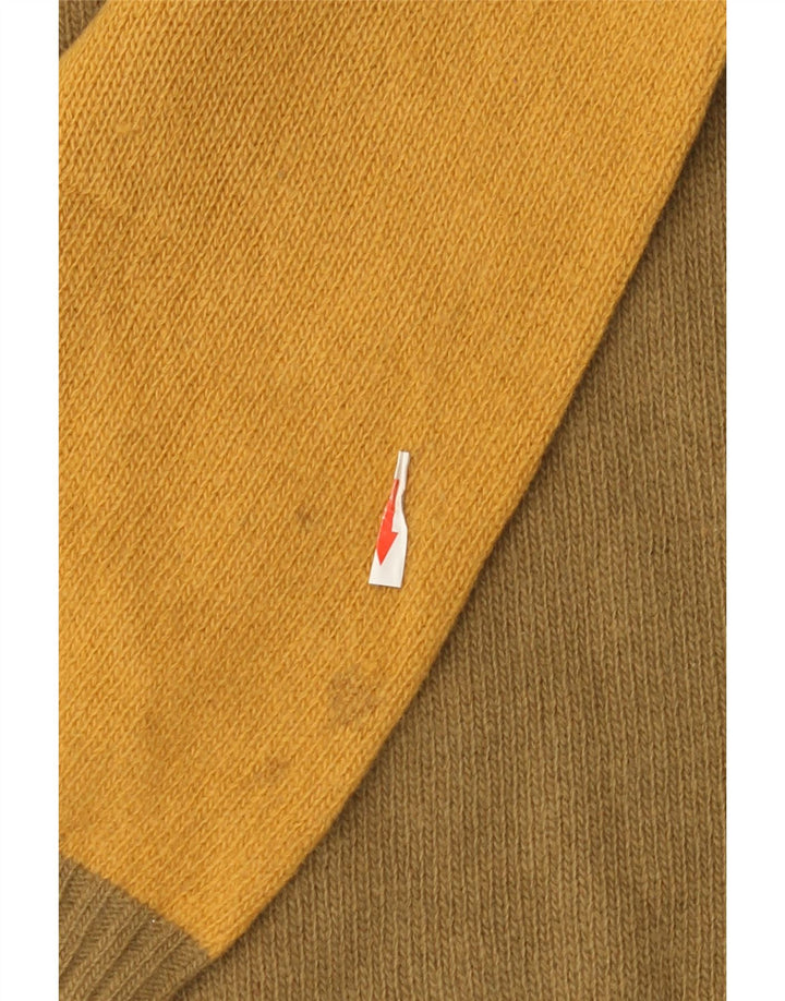 Męski sweter Stefanel z okrągłym dekoltem IT 52, duża wełna w kolorze khaki