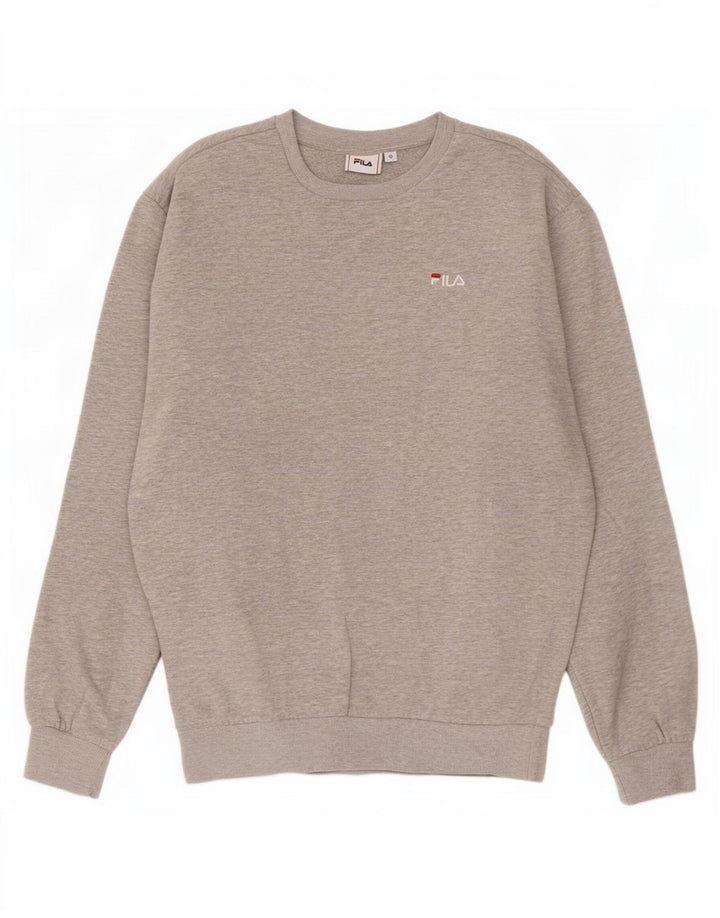 Bluza męska Fila, mała, szara, nakrapiana bawełna