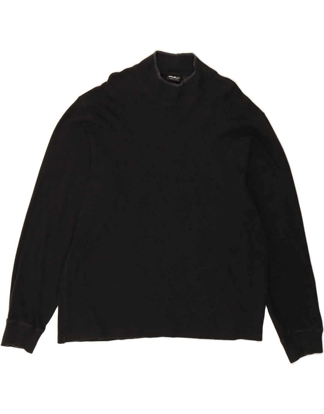 EDDIE BAUER Mens Sweatshirt Jumper Large Black Cotton Vintage Eddie Bauer and Second-Hand Eddie Bauer from Messina Hembry 