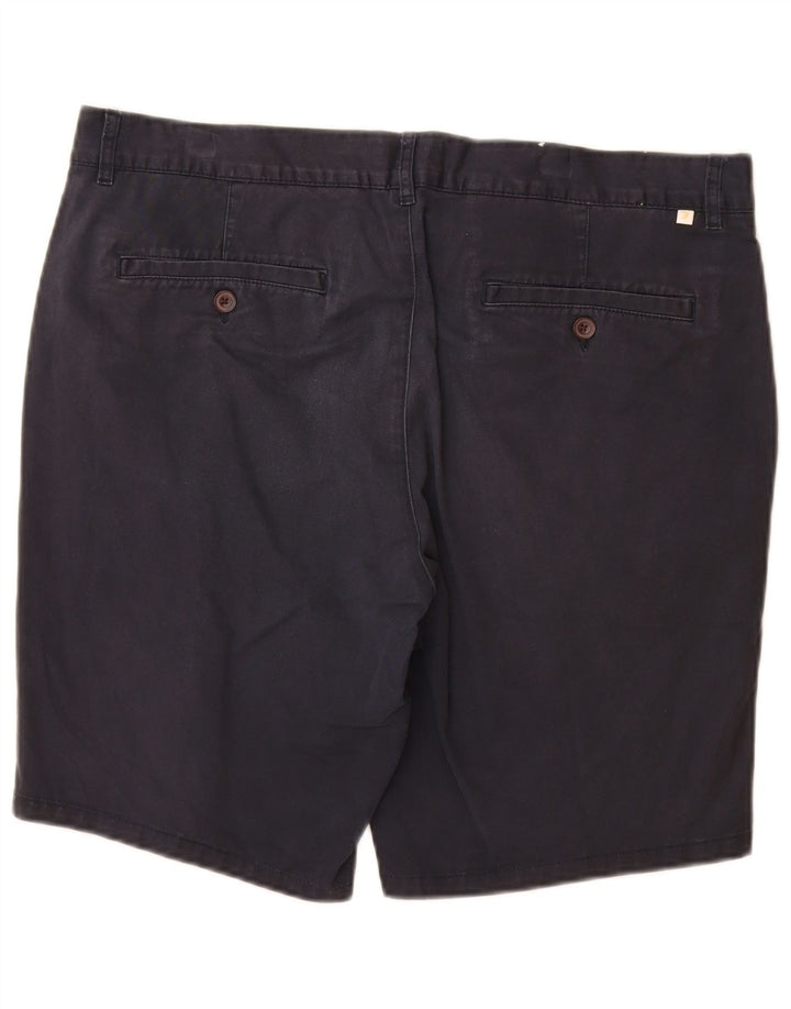 Męskie spodenki Chino Farah W36, duże, granatowe, bawełniane