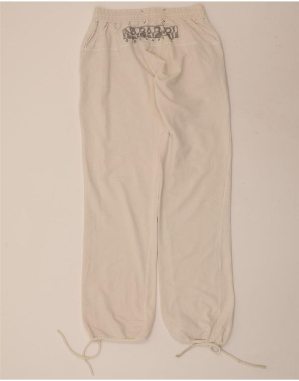 Damskie spodnie dresowe NAPAPIJRI Graphic Joggers UK 12 Medium White