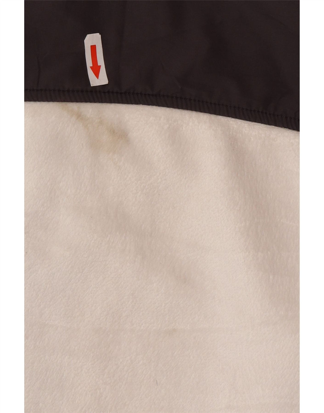 Damska kurtka polarowa Fila UK 16, duża, biała, z poliestru w blokach kolorów