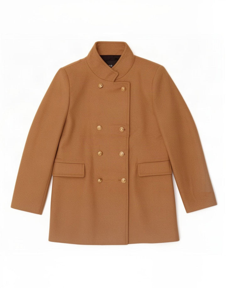 Płaszcz damski Zara Pea Coat UK 20 2XL Beżowa wełna