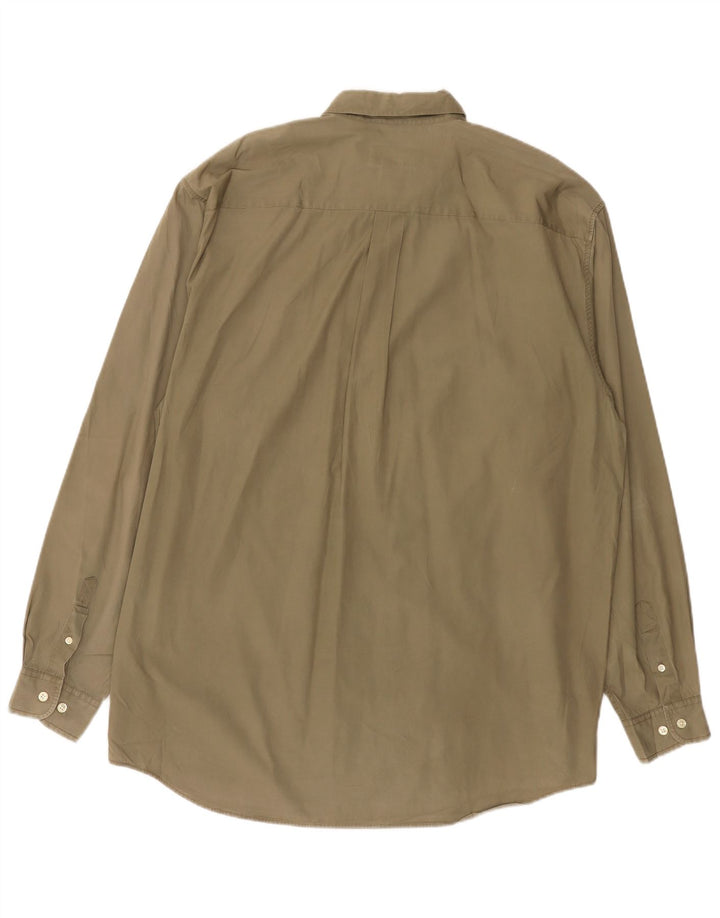 EDDIE BAUER Wysoka koszula męska, duża, bawełniana w kolorze khaki