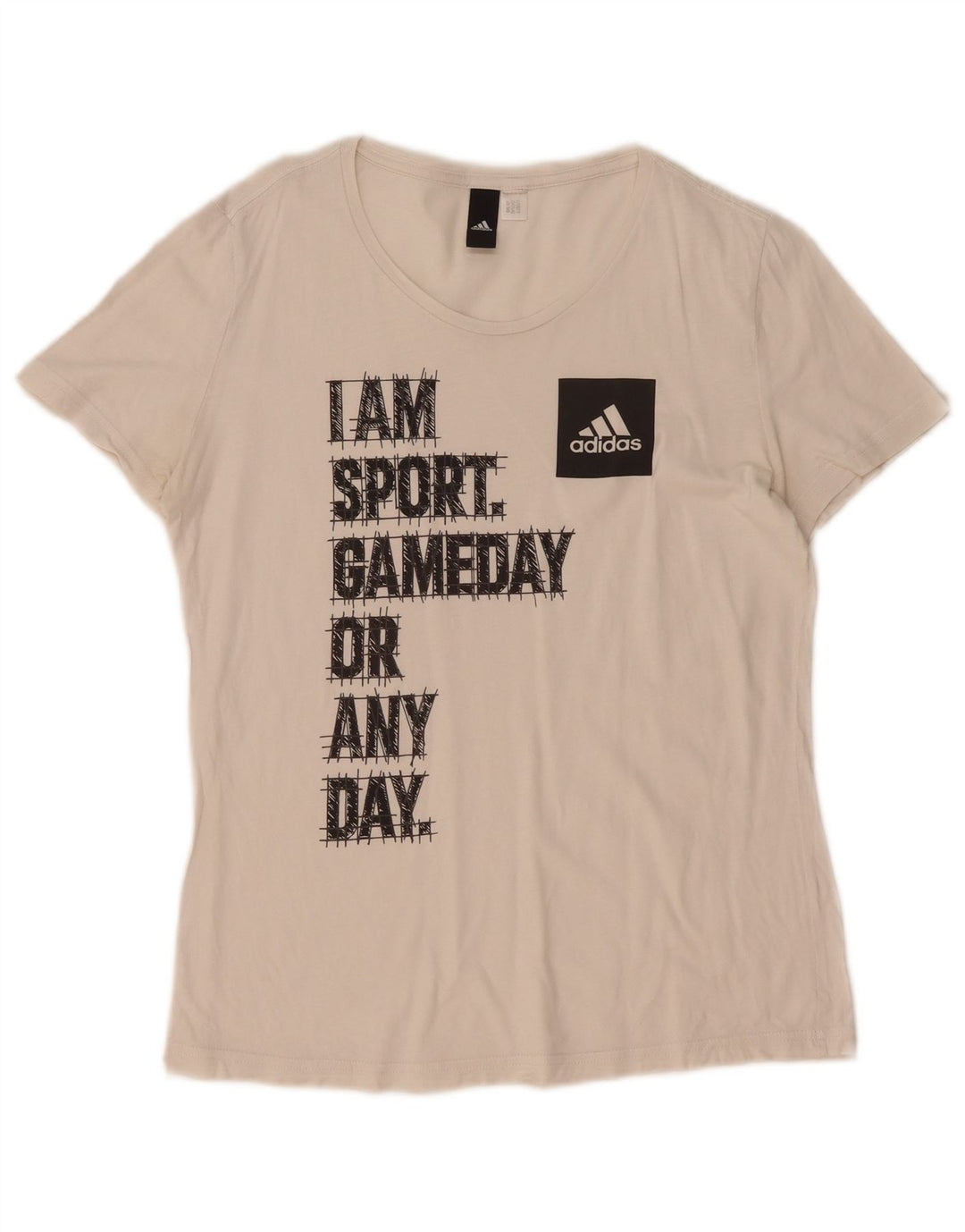 Damska koszulka graficzna Adidas Top UK 14 Średnia biel