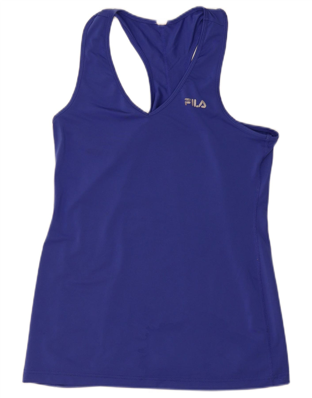 FILA Womens Vest Top UK 16 Large Blue Polyester