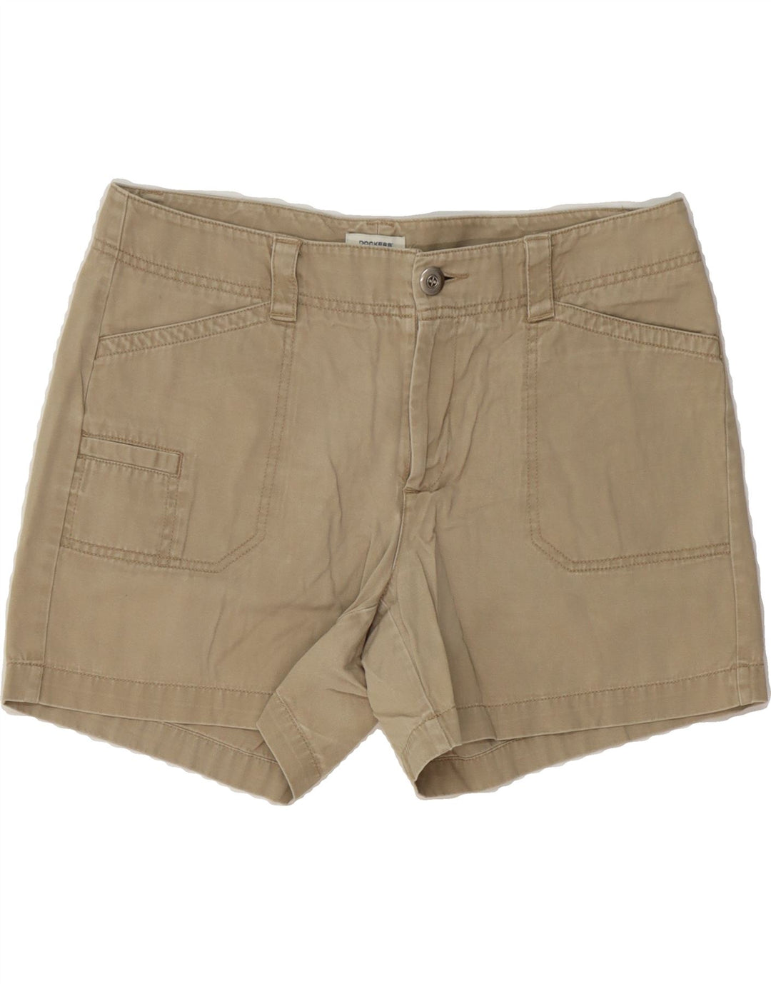 DOCKERS Womens Cargo Shorts US 8 Medium W34  Beige Cotton Vintage Dockers and Second-Hand Dockers from Messina Hembry 