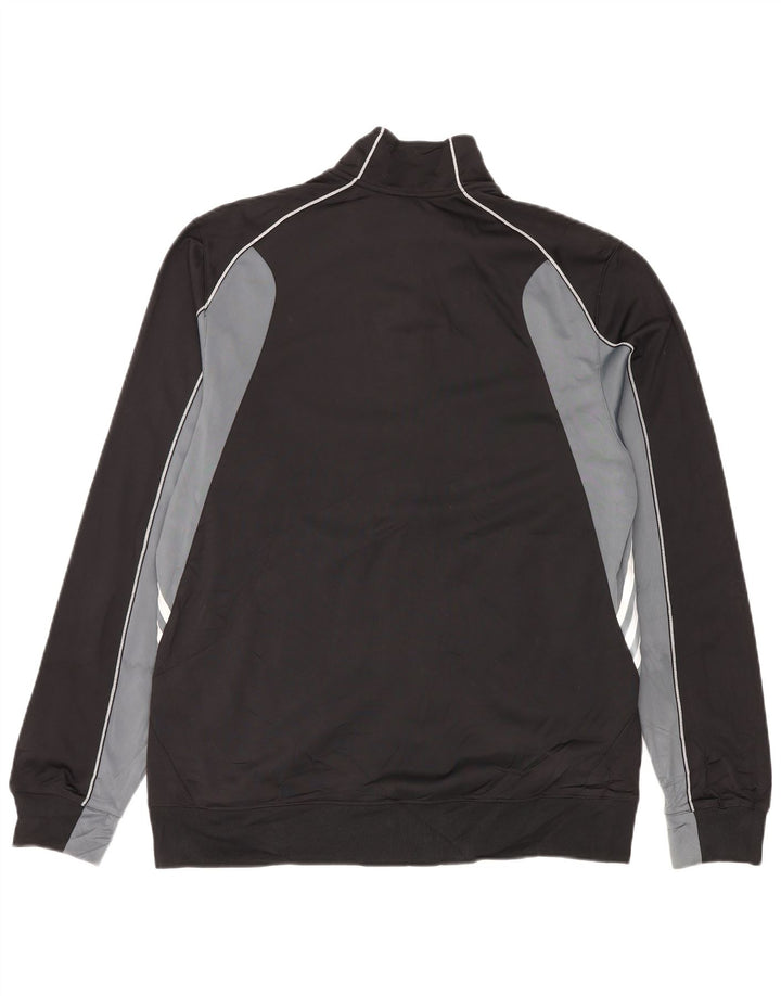 Męska bluza dresowa Adidas, duża, czarna, poliestrowa z blokami kolorów