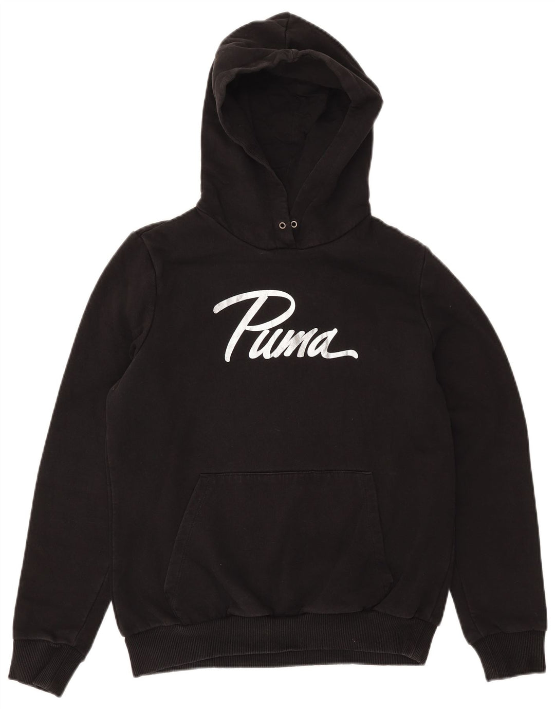 Damski sweter z kapturem i grafiką PUMA UK 14, średni czarny, bawełniany