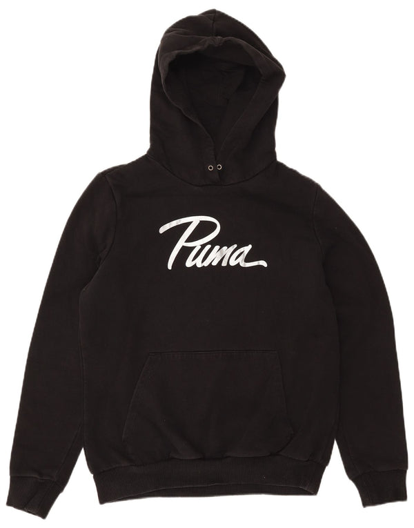 Damski sweter z kapturem i grafiką PUMA UK 14, średni czarny, bawełniany