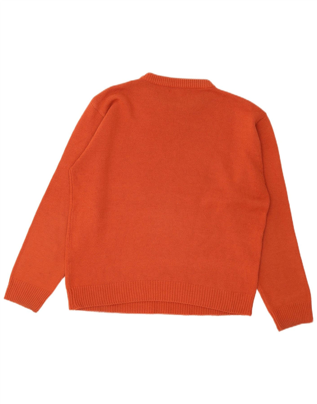 Męski sweter z wycięciem pod szyją Tommy Hilfiger, duży, pomarańczowy, akrylowy