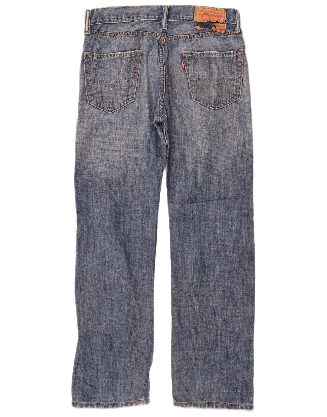 Męskie jeansy Levi's 505 Straight W30 L30 Niebieskie bawełniane