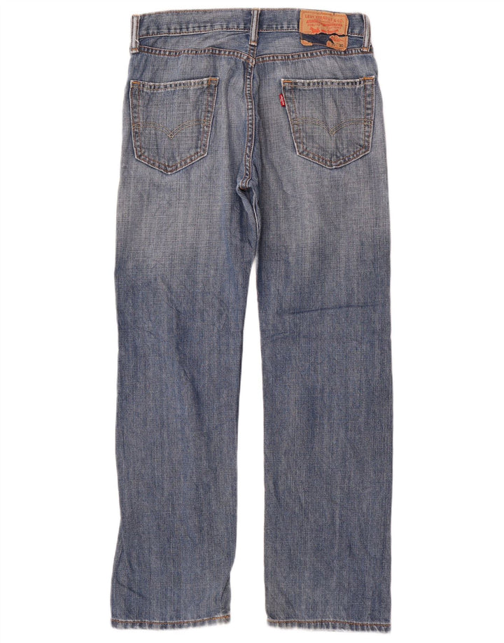 Męskie jeansy Levi's 505 Straight W30 L30 Niebieskie bawełniane