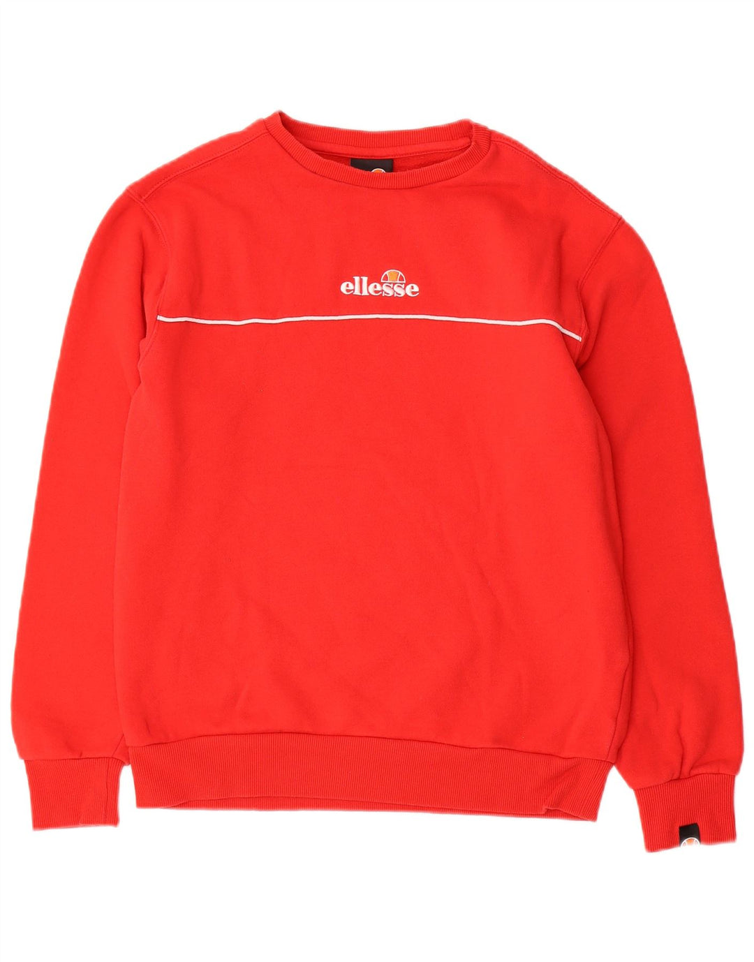 Męska bluza z grafiką Ellesse, średnio czerwona, bawełniana, sportowa
