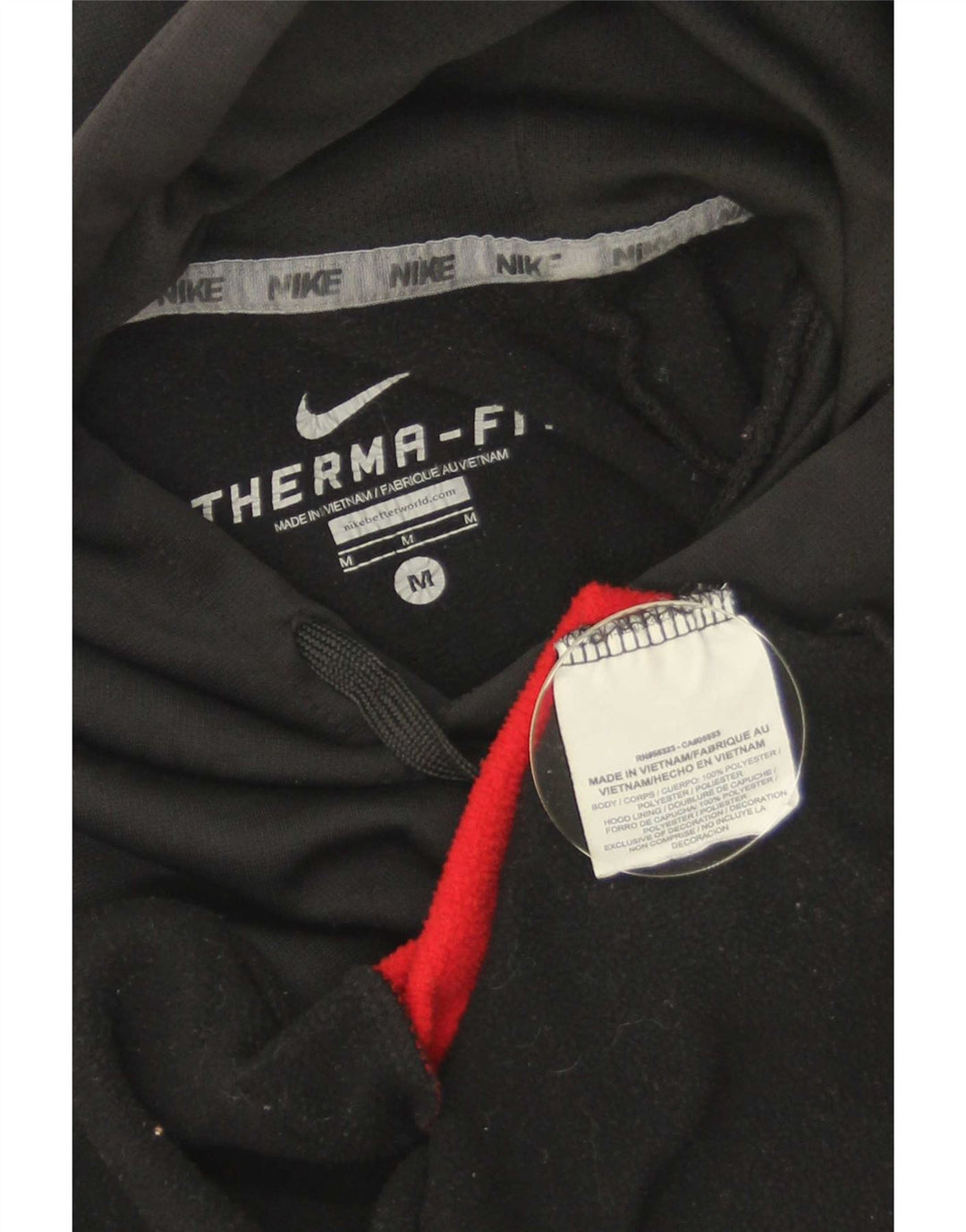 Damska bluza z kapturem Nike UK 14, poliester w kolorze średniej czarnej kolorystyki