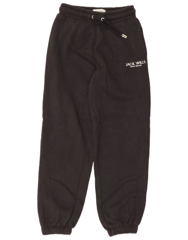 Damskie spodnie dresowe Jack Wills Joggers UK 8 Small, czarne, bawełniane
