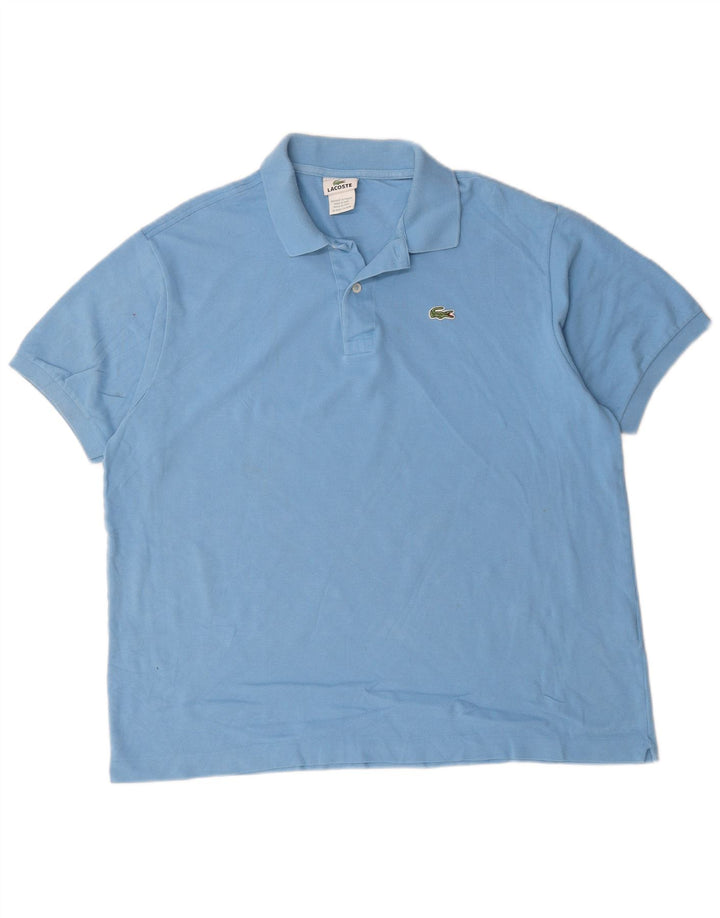 Męska koszulka polo Lacoste, rozmiar 7, 2XL, niebieska, bawełniana