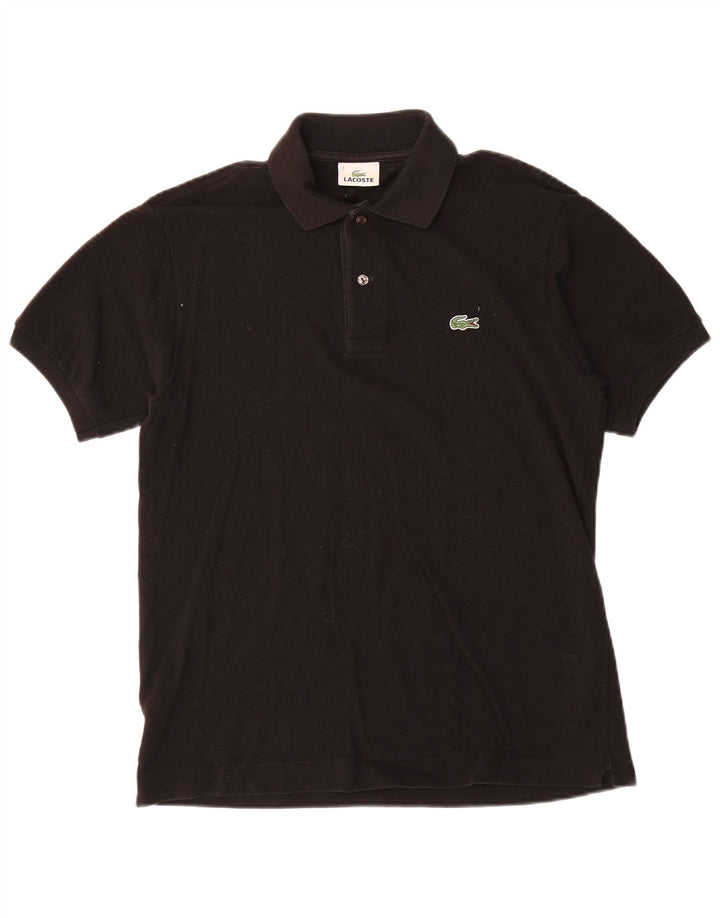 Męska koszulka polo Lacoste, rozmiar 3, mała, czarna, bawełniana